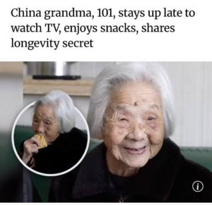 101-летняя китаянка поделилась секретом долголетия